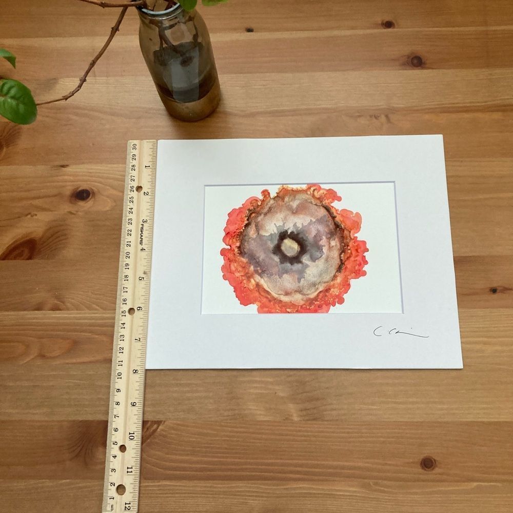 New Original Signed Artwork Alcohol Ink on Paper - Picture 6 of 6